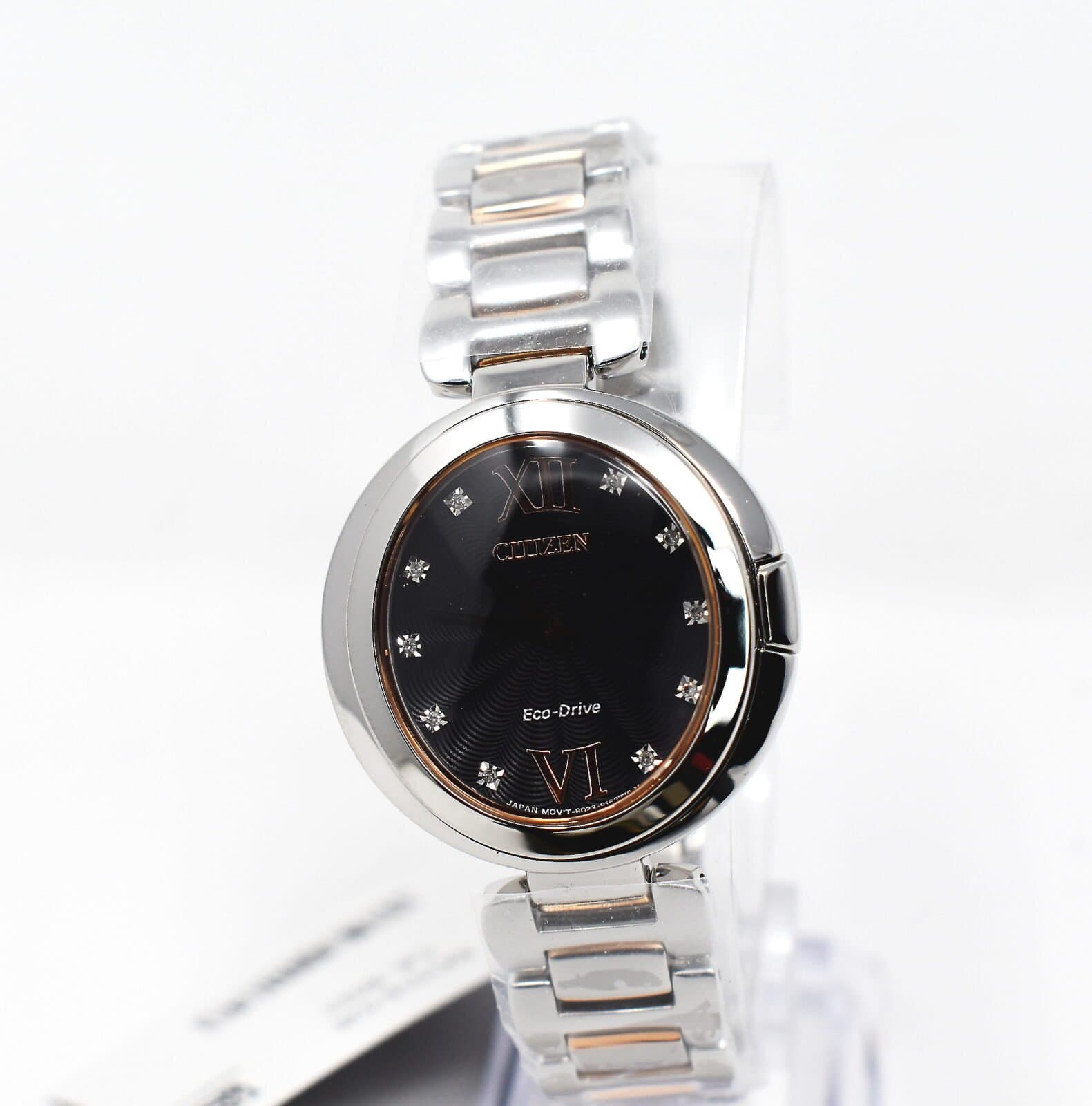 CITIZEN ECO DRIVE CAPELLA DIAMOND WATCH EX1516-52E
