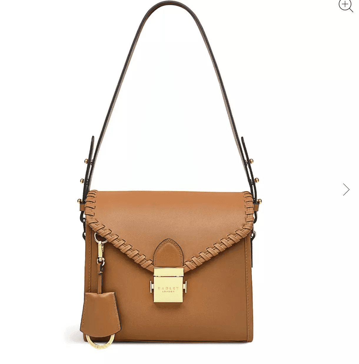 Radley Loaf Lane Crafted Butterscotch Leather Small Flapover Shoulder Bag H5937259