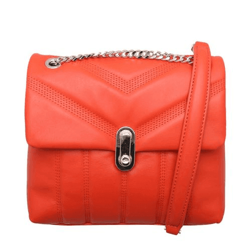 Ted Baker Ayalina Bag Leather Puffer Quilted Crossbody Red Mini