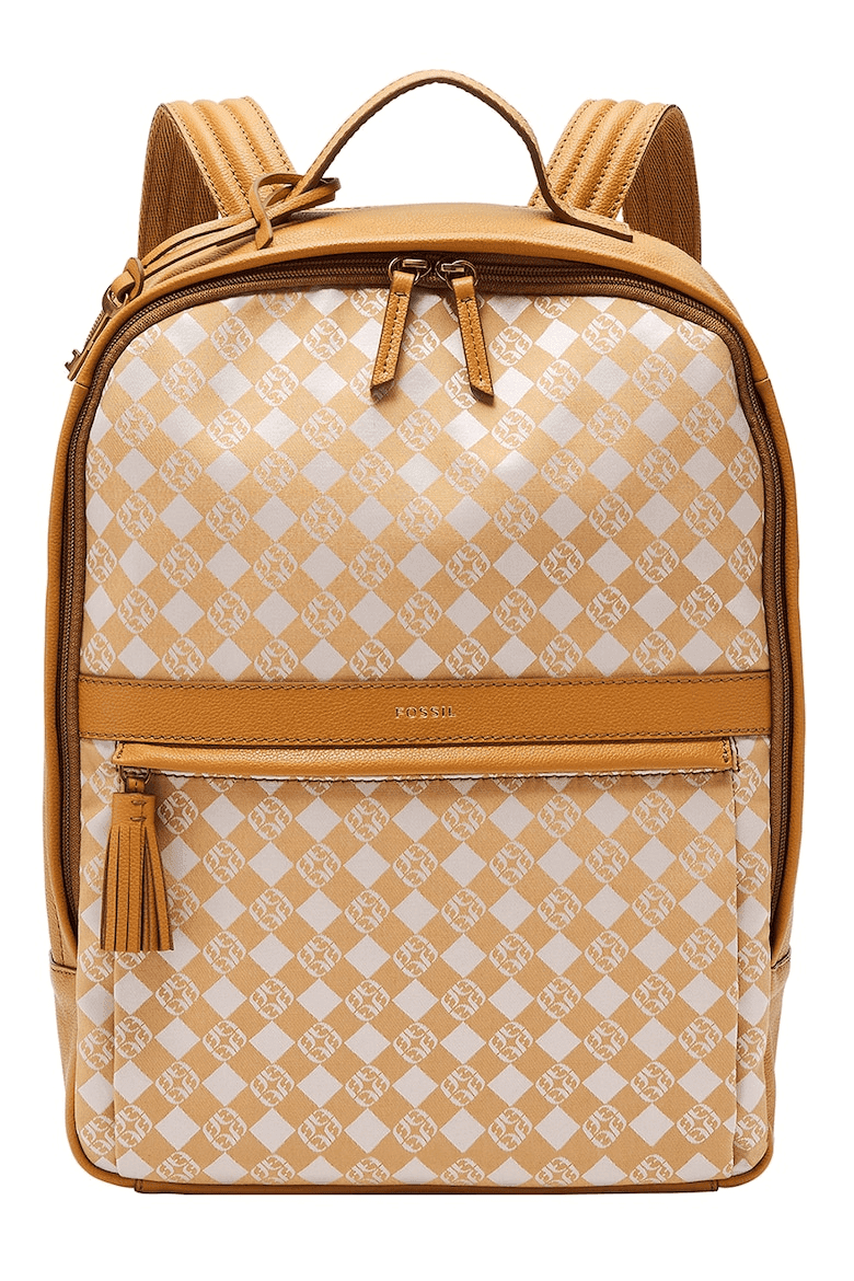 Fossil Sherri Backpack Unisex in White/Tan SHB2894136
