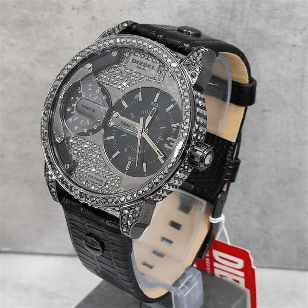 Diesel Mini Daddy Black Ion-Plated Steel Fashion Analogue Watch Dz7328