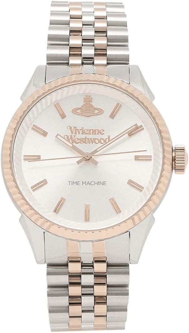 Vivienne Westwood Seymour Silver & Rose Gold Two Tone Men’s Watch VV242SLSR