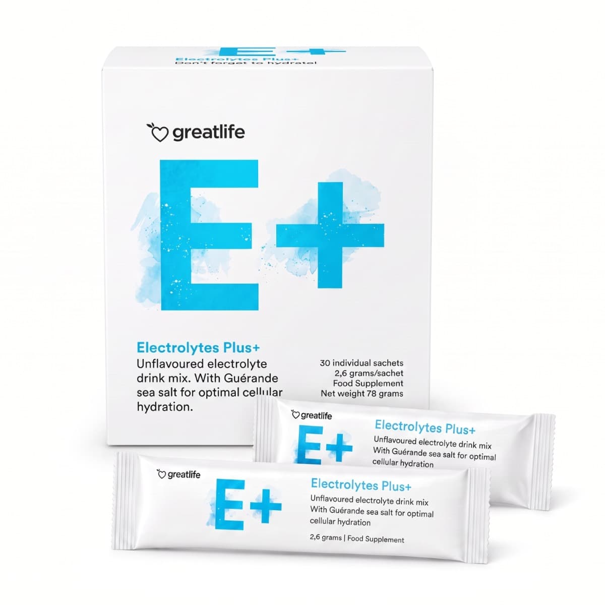 Greatlife Electrolytes Plus+ Elektrolytter 30 stickpakninger