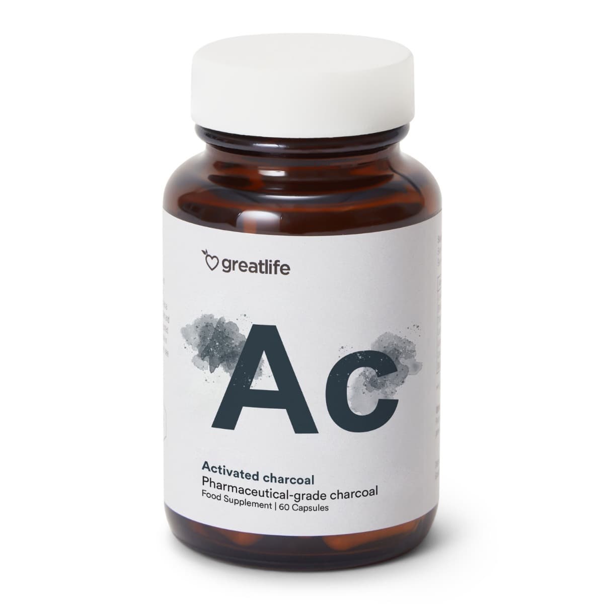 Greatlife Activated Charcoal Norit® – Akivt kull 60 kapsler