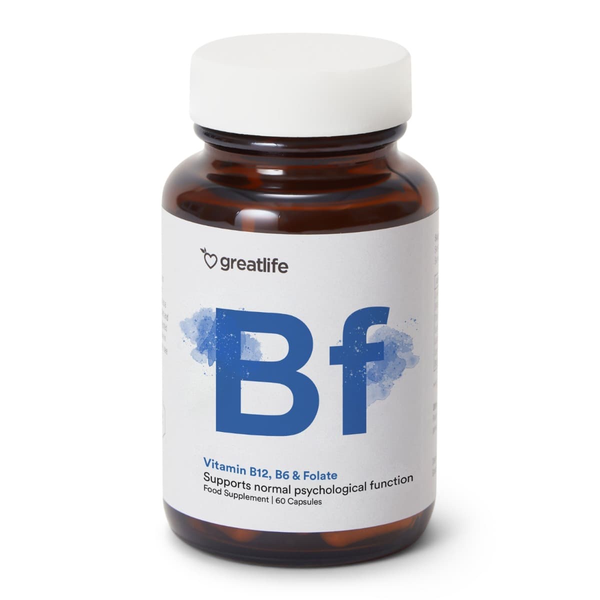Greatlife Vitamin B12, B6 og folat 60 kapsler