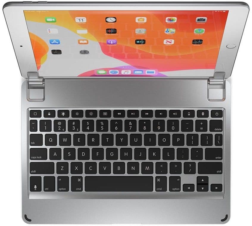 Brydge-tastatur (iPad 10.2) - aluminium - Sølv