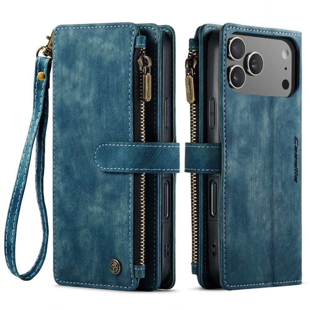 CaseMe C30 Wallet Cover (iPhone 17 Pro/18 Pro) - etui - Blå