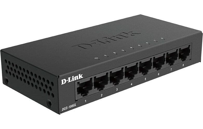 D-Link 8-ports Gigabit Uadministrert Ethernet-svitsj