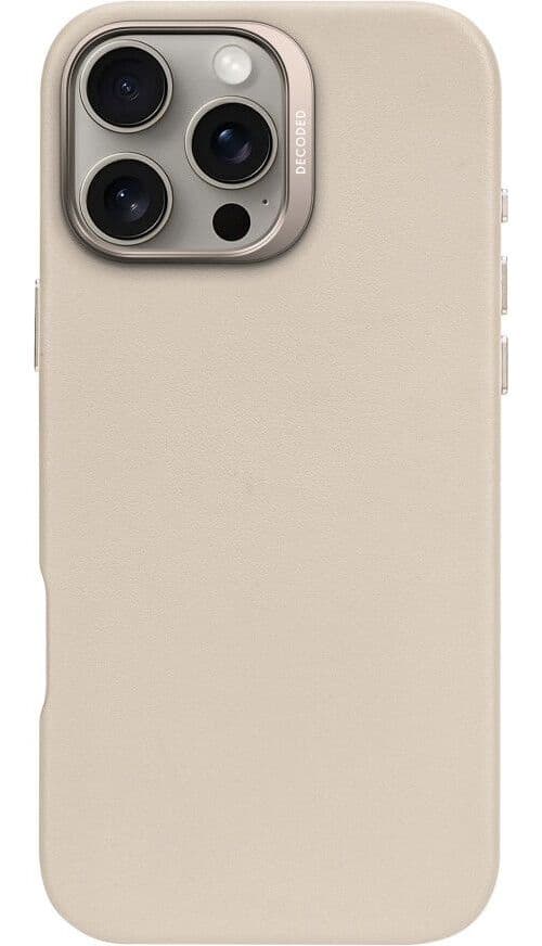 Decoded skinnbakdeksel MagSafe (iPhone 16 Pro Max) - Beige