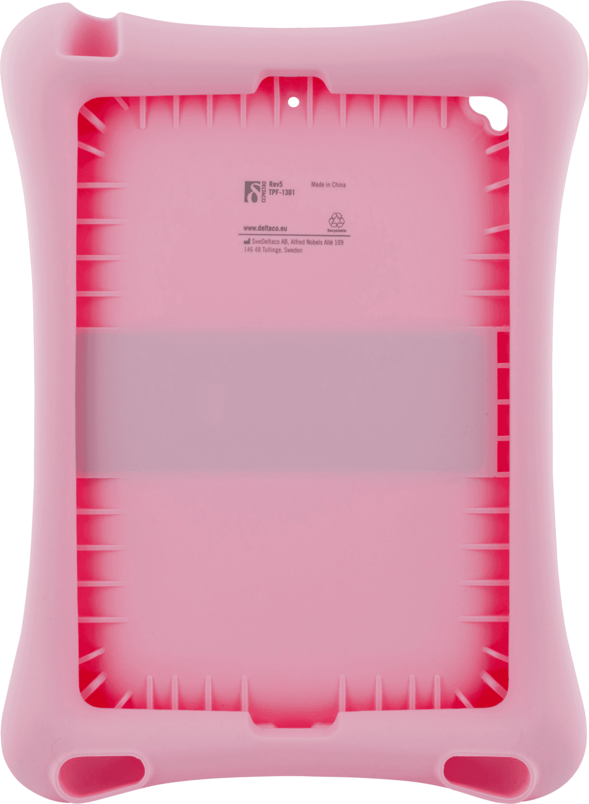 Deltaco Standing Silicone Case (iPad) - Rosa