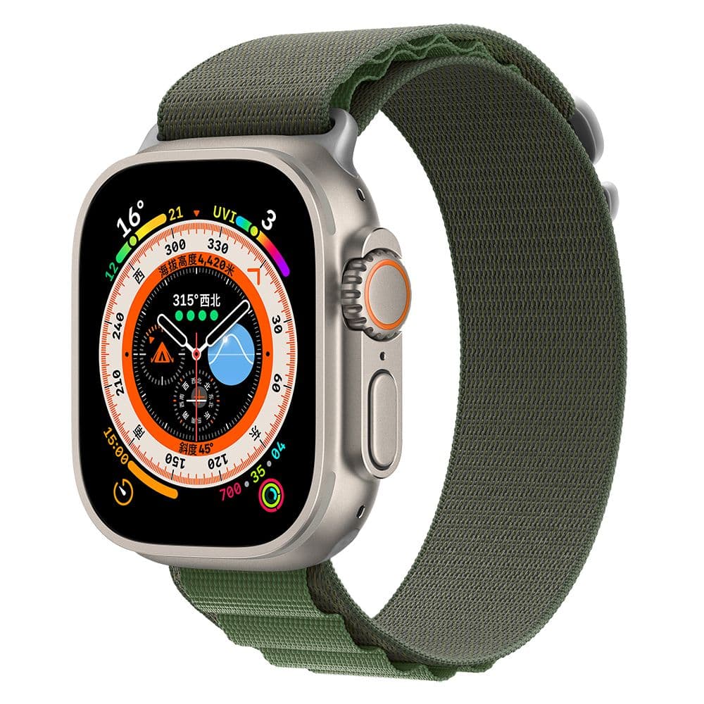 Devia Nylon Woven (Apple Watch 42/41/40/38mm) - Grønn
