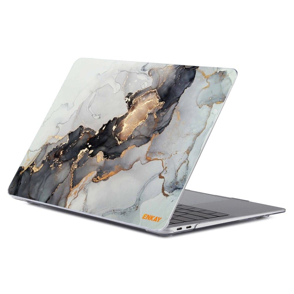 Enkay Marble Case (Macbook Pro 14 (2021-2023)) - Svart/Gull