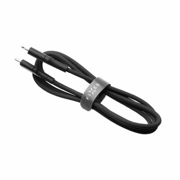 Fast flytende silikonkabel USB-C/Lightning-kabel 60W - 2 m Svart