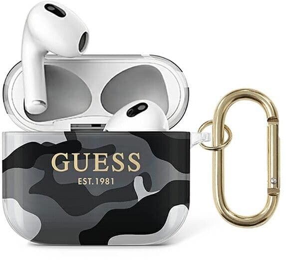 Guess Camo Cover (AirPods 3) - Svart