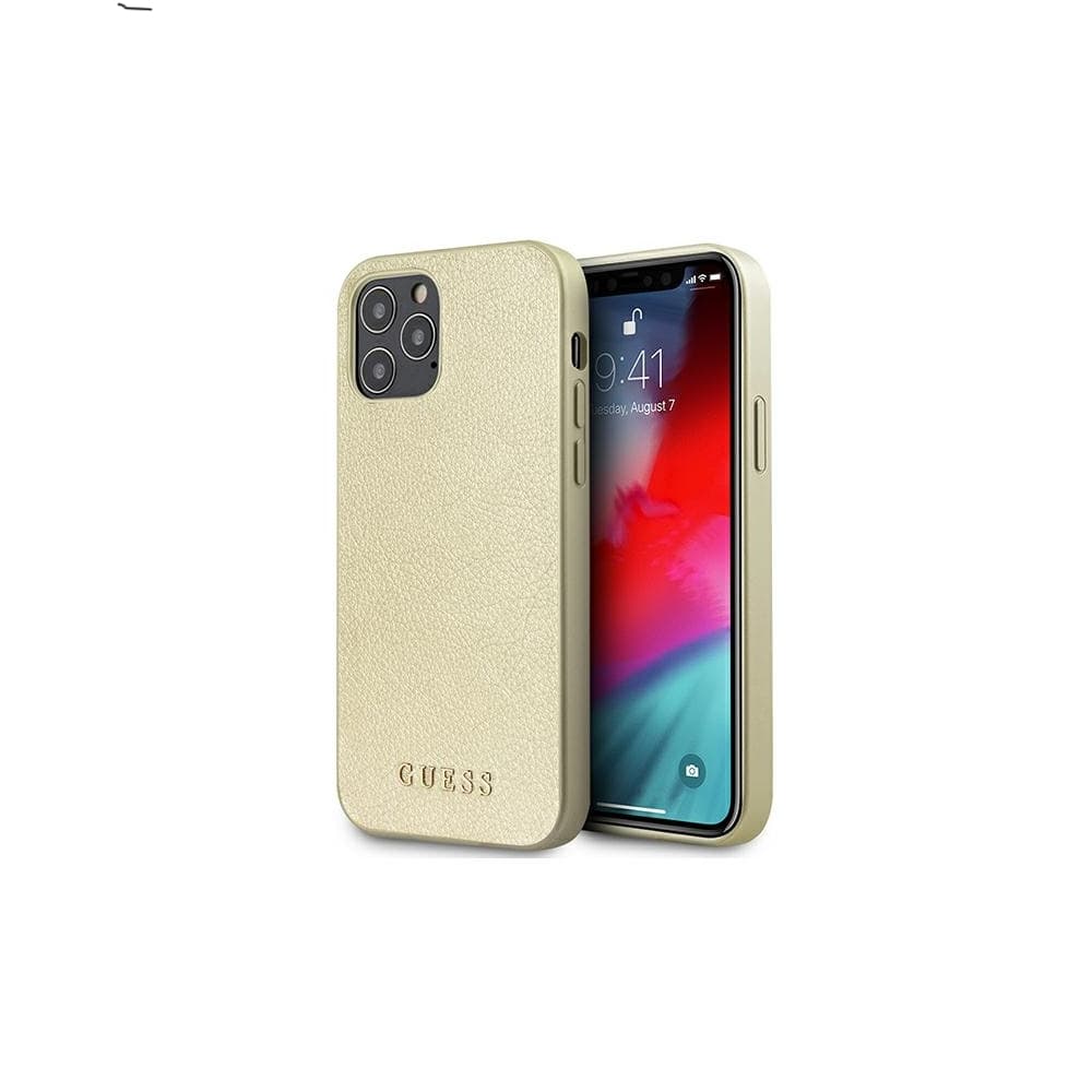 Guess hardt etui original (iPhone 12 Pro Max) - Gull