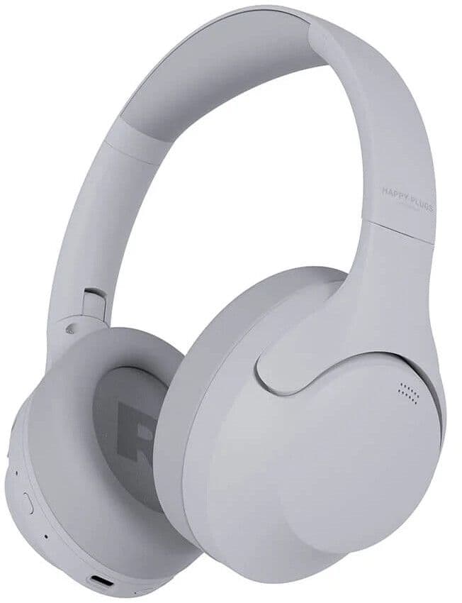 Happy Plugs Play Pro ANC-hodetelefoner - Hvit