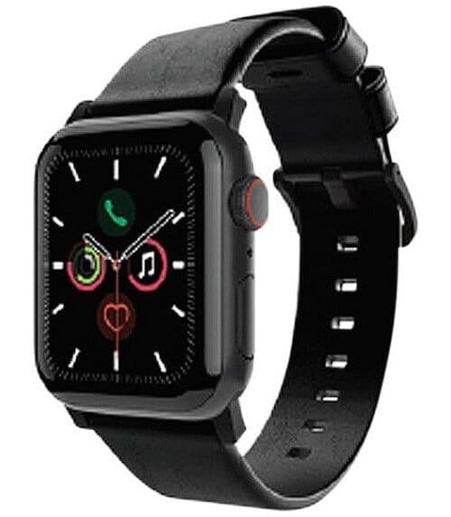 Journey lærreim (Apple Watch 49/46/45/44/42 mm) - Svart