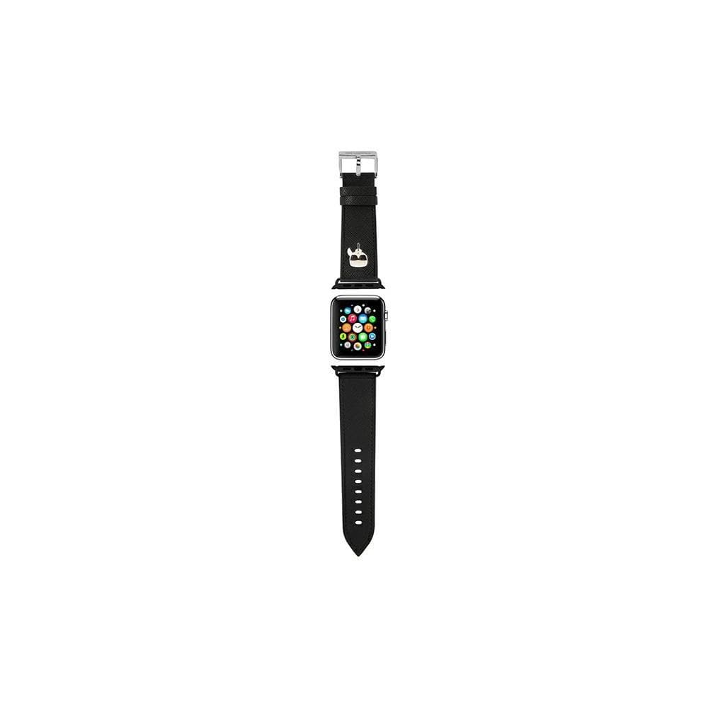 Karl Lagerfeld Saffiano Strap (Apple Watch 42/41/40/38mm) - Svart
