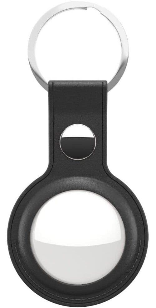 KeyBudz Leather Keyyring (AirTag) - 1-pakke - Svart