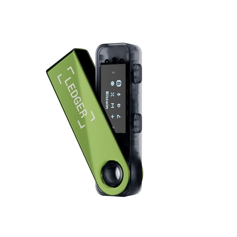 Ledger Nano S Plus - crypto - maskinvarelommebok - Grønn/Svart
