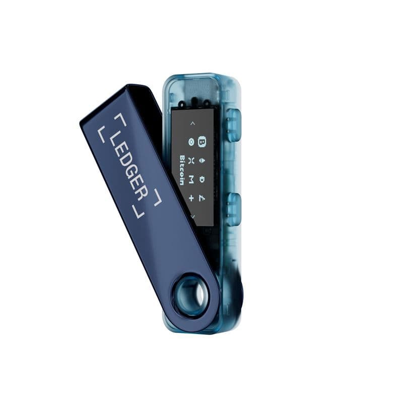 Ledger Nano S Plus - crypto - maskinvarelommebok - Blå/transparent