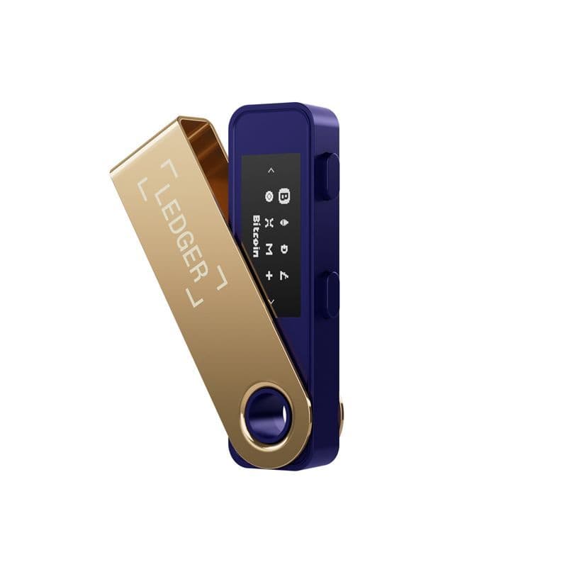Ledger Nano S Plus - crypto - maskinvarelommebok - Gull/Lilla