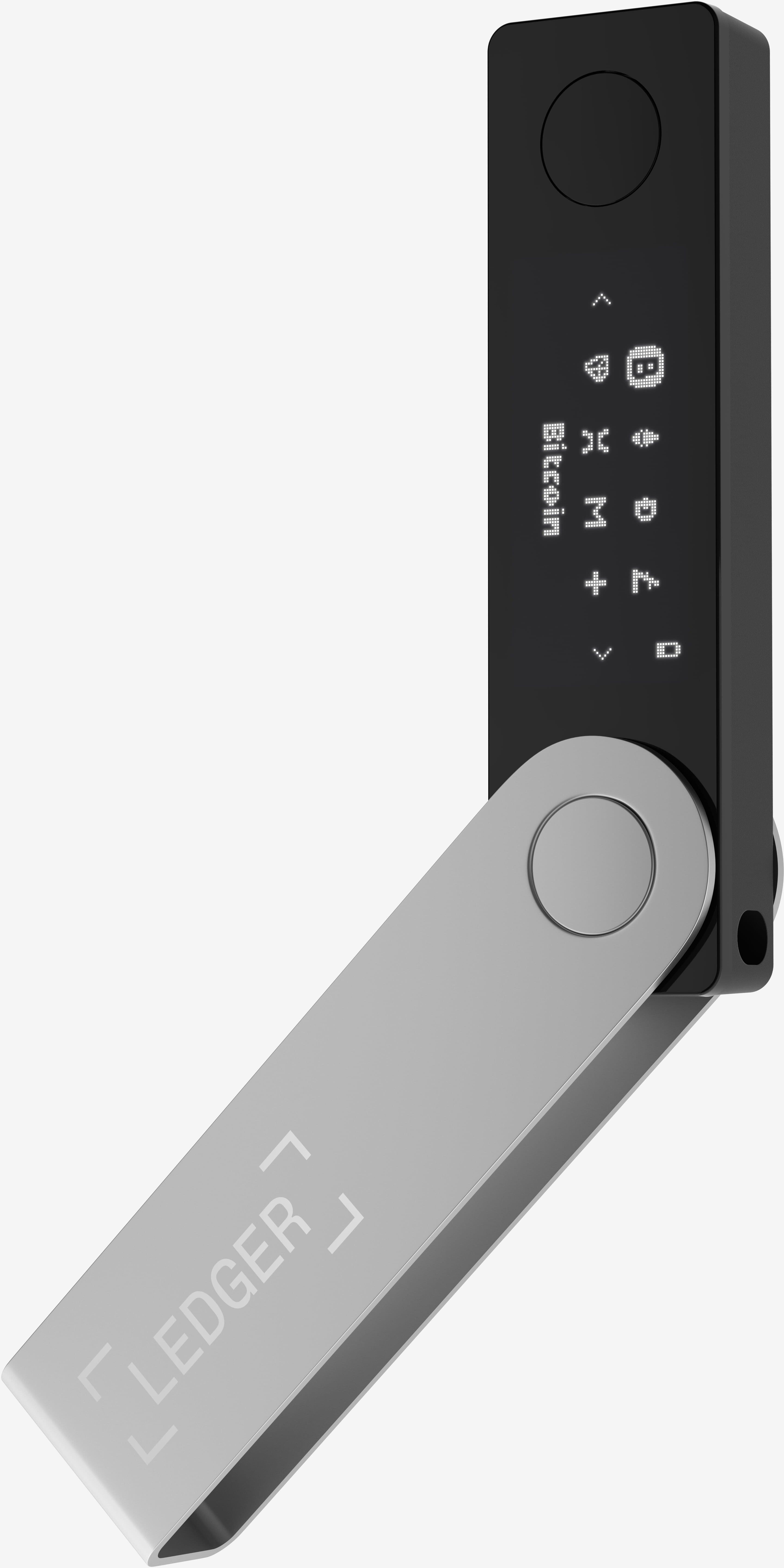 Ledger Nano X - maskinvare lommebok - Svart/Sølv