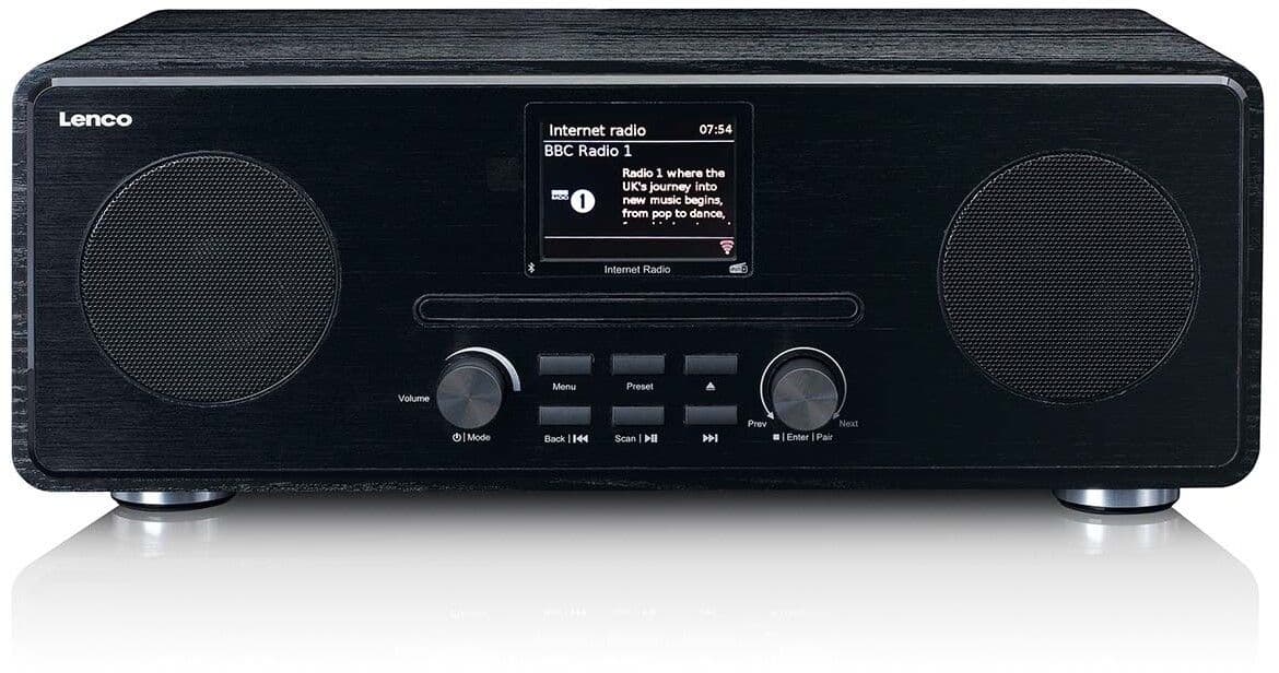 Lenco Internet/DAB+/FM Radio med CD Player and Bluetooth