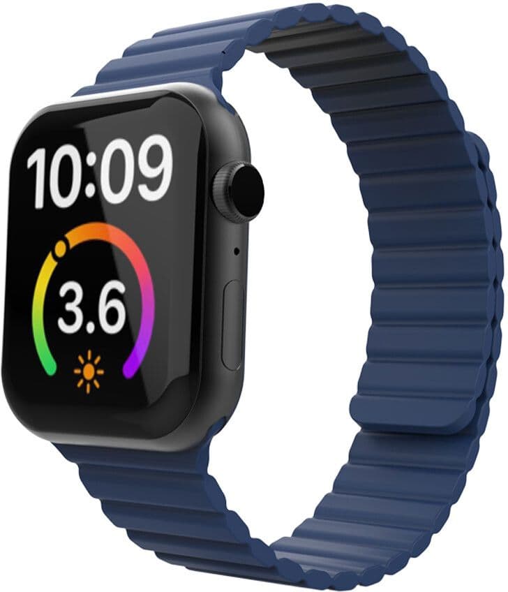 Lippa Magnetic Silicone Strap (Apple Watch 42/41/40/38 mm) - Blå