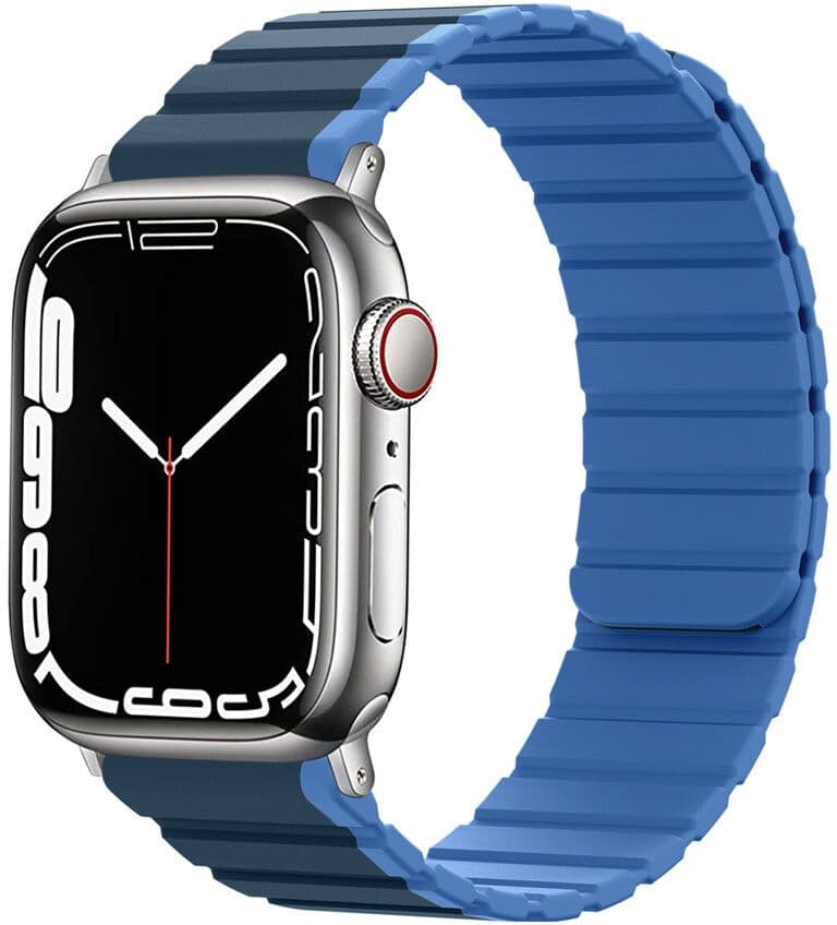 Lippa Magnetic Silicone Strap (Apple Watch 49/46/45/44/42 mm) - Blå