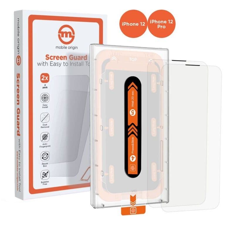 Mobile Origin Screen Guard Easy (iPhone 12 /12 Pro) - 2-pakning