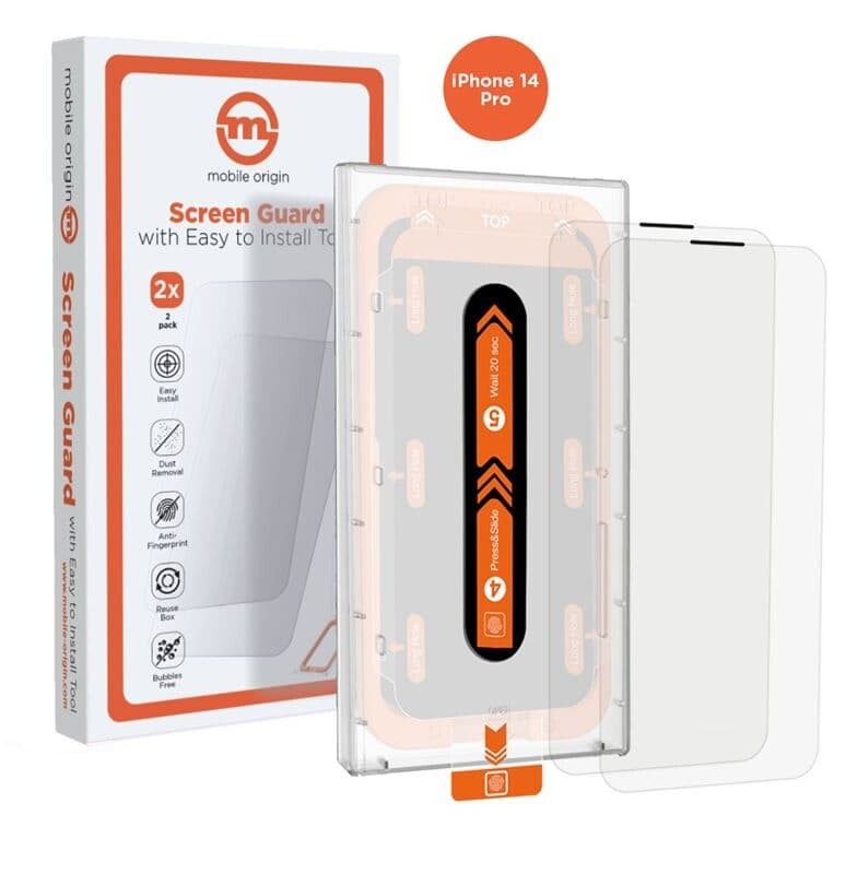 Mobile Origin Screen Guard Easy (iPhone 14 Pro) - 2-pakning