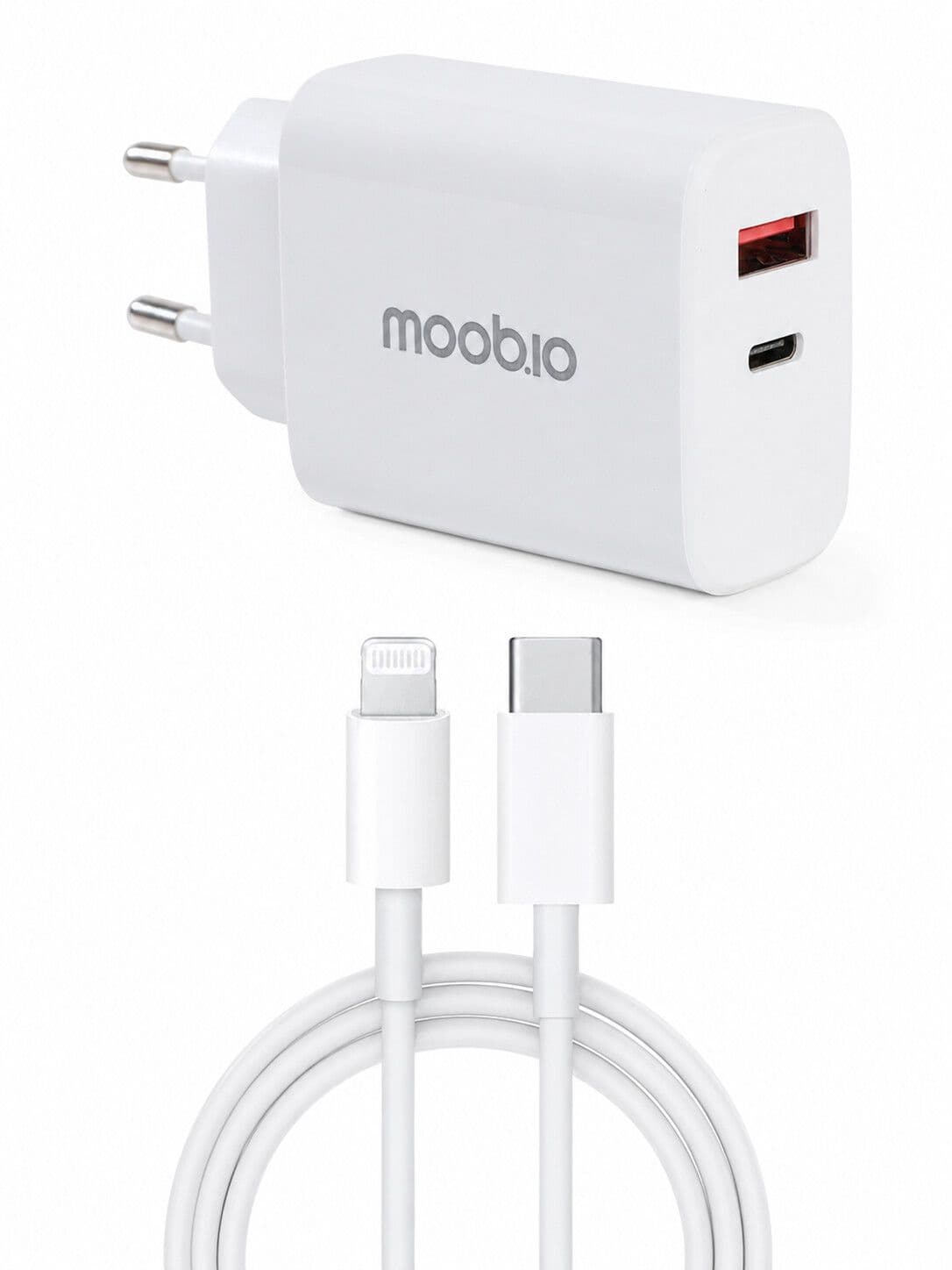 Moobio Lader 35W med Lightning-kabel