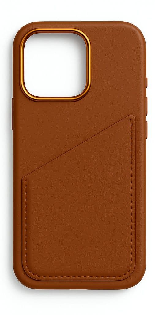 Moobio Mobildeksel Lær med Kortlomme (iPhone 15 Pro) - Brun