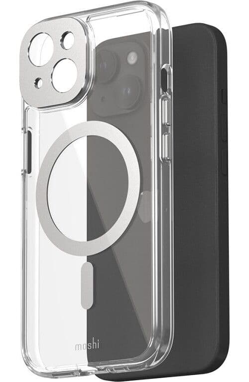 Moshi iGlaze-deksel (iPhone 15) - Sølv