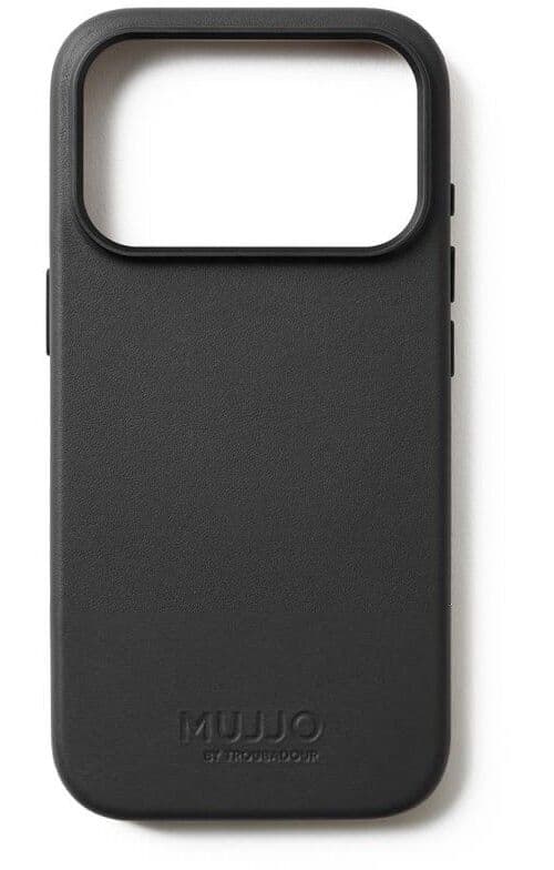 Mujjo Full Leather Case (iPhone 17 Pro) - Svart