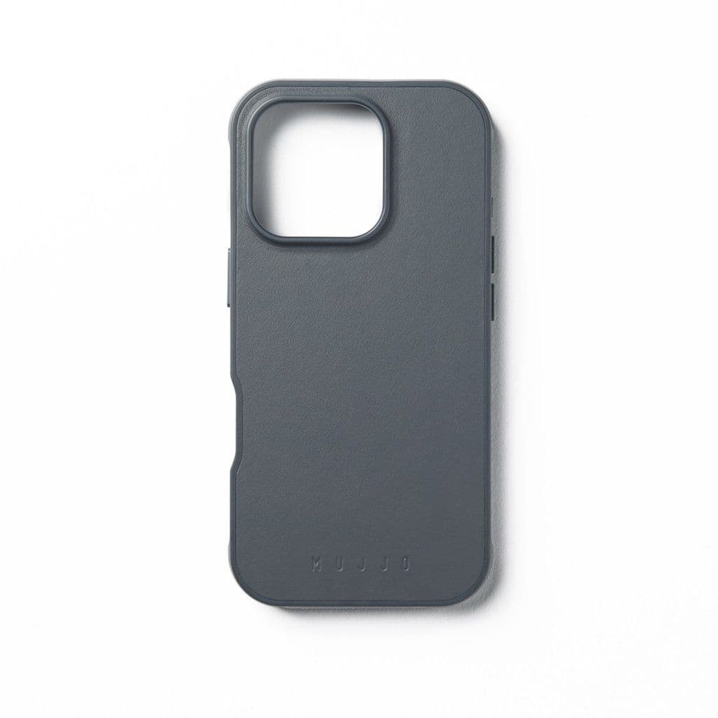 Mujjo Shield-deksel (iPhone 16 Pro) - Gråblå