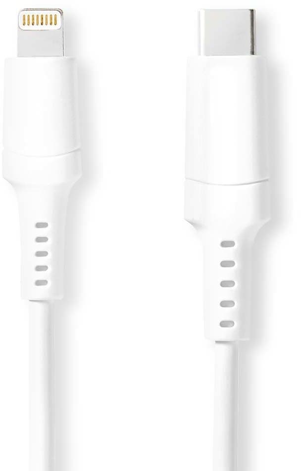 Nedis USB-C til Lightning-kabel - 2 m Hvit