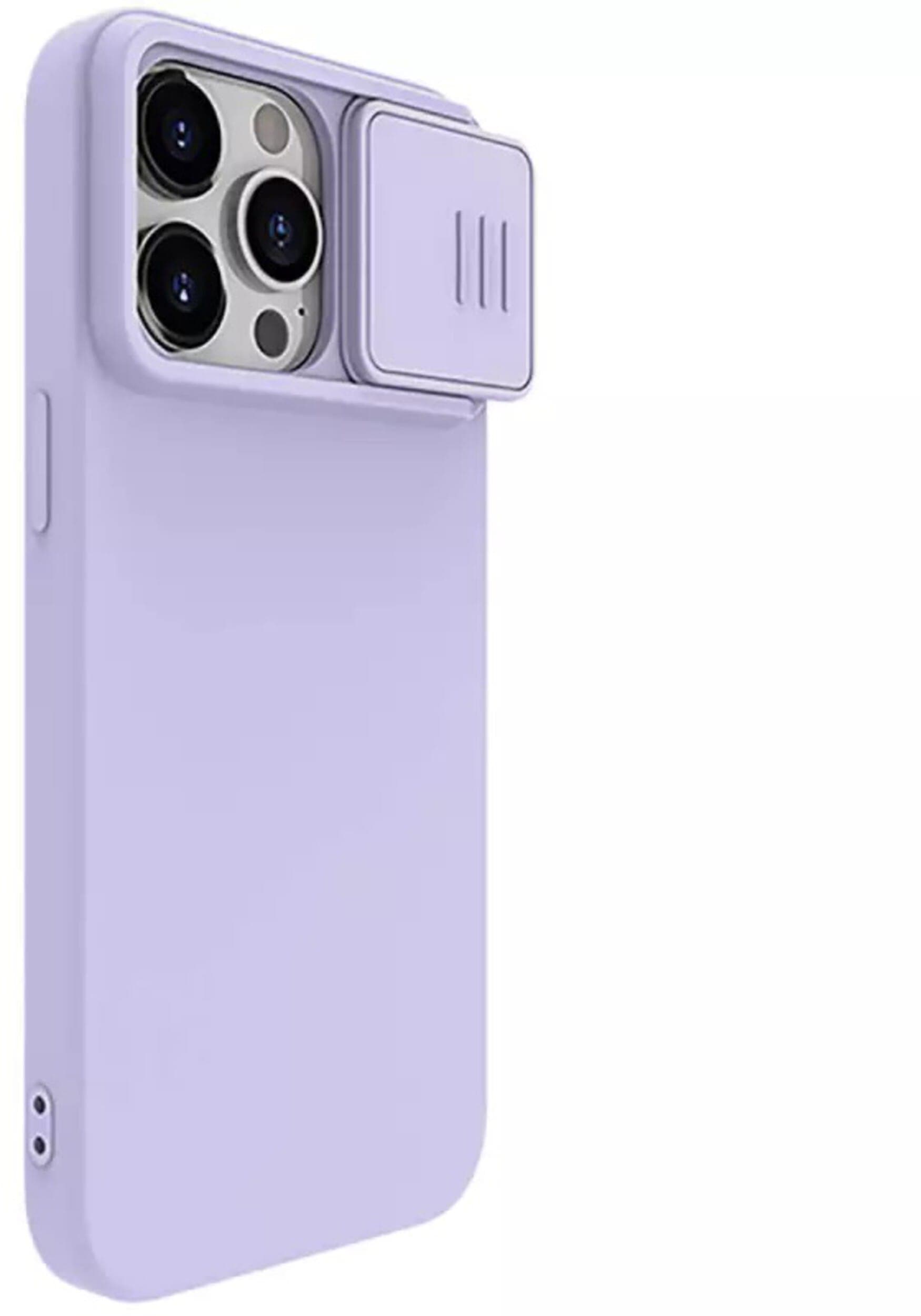 Nillkin CamShield Silikonetui (iPhone 15 Plus) - Lilla