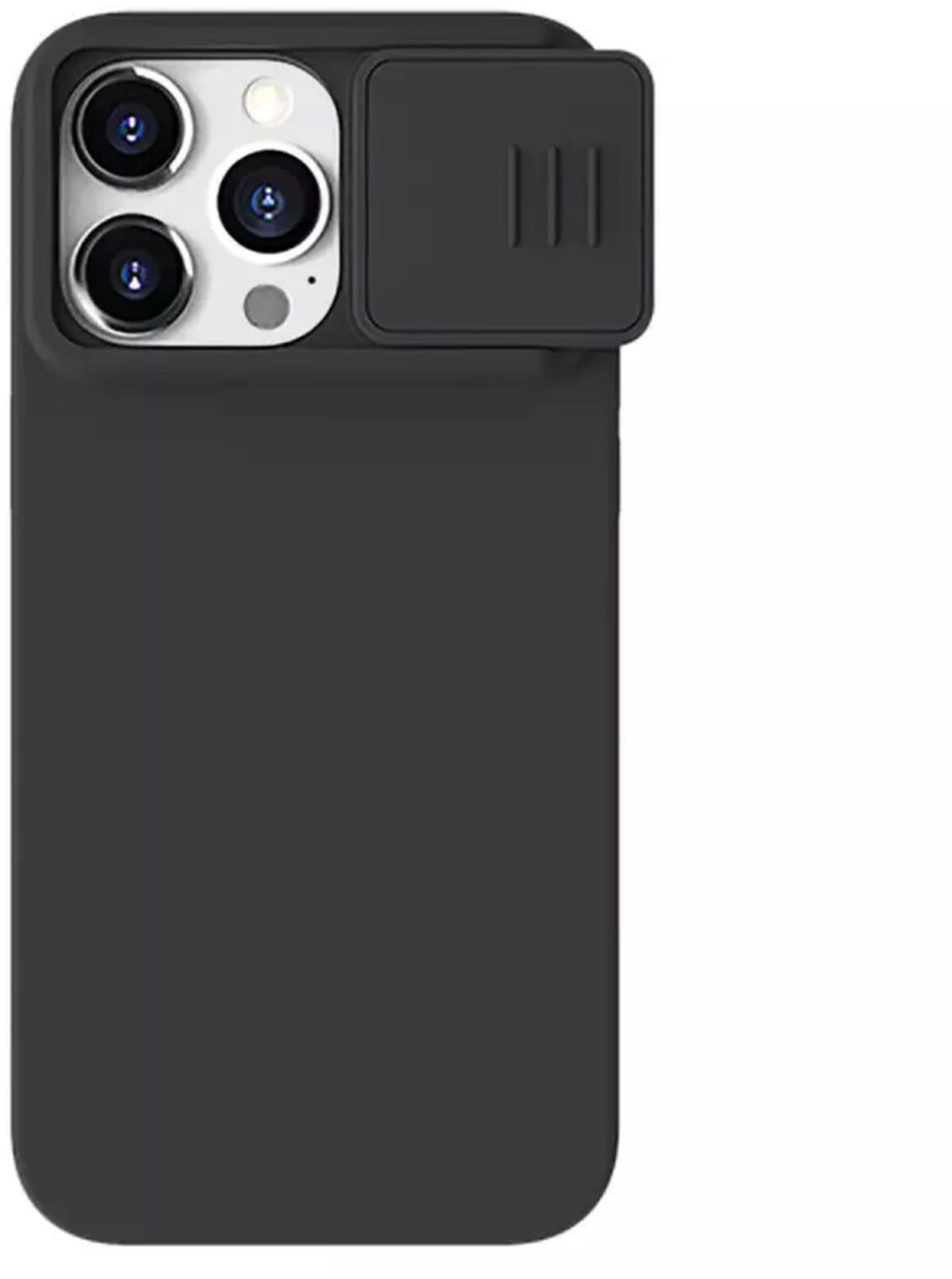 Nillkin CamShield Silikonetui (iPhone 15 Plus) - Svart