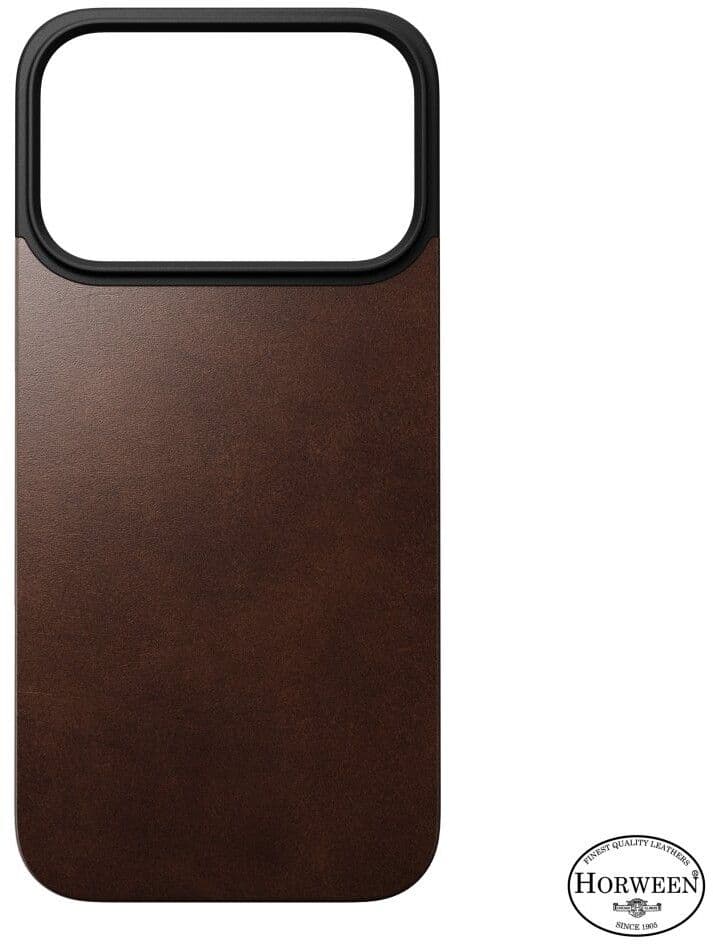Nomad Magnetisk Lærbakke (iPhone 17 Pro) - Brun
