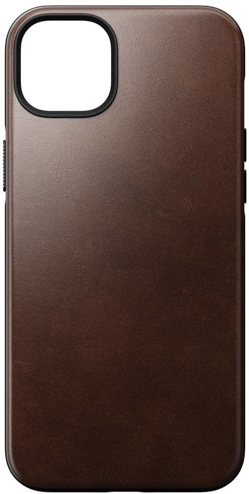 Nomad Modern Horween Leather Case (iPhone 14 Plus) - Lysebrun