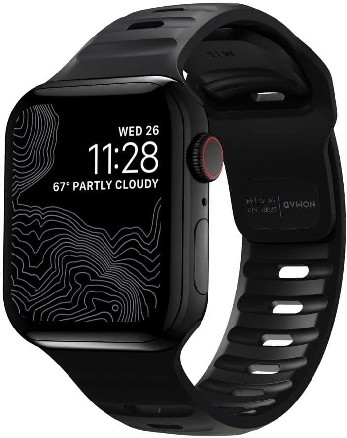 Nomad Sport Strap V2 (Apple Watch 49/46/45/44/42mm) - Svart M/L