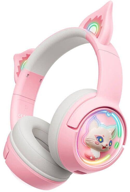 Onikuma B5 spillhodetelefoner - Rosa