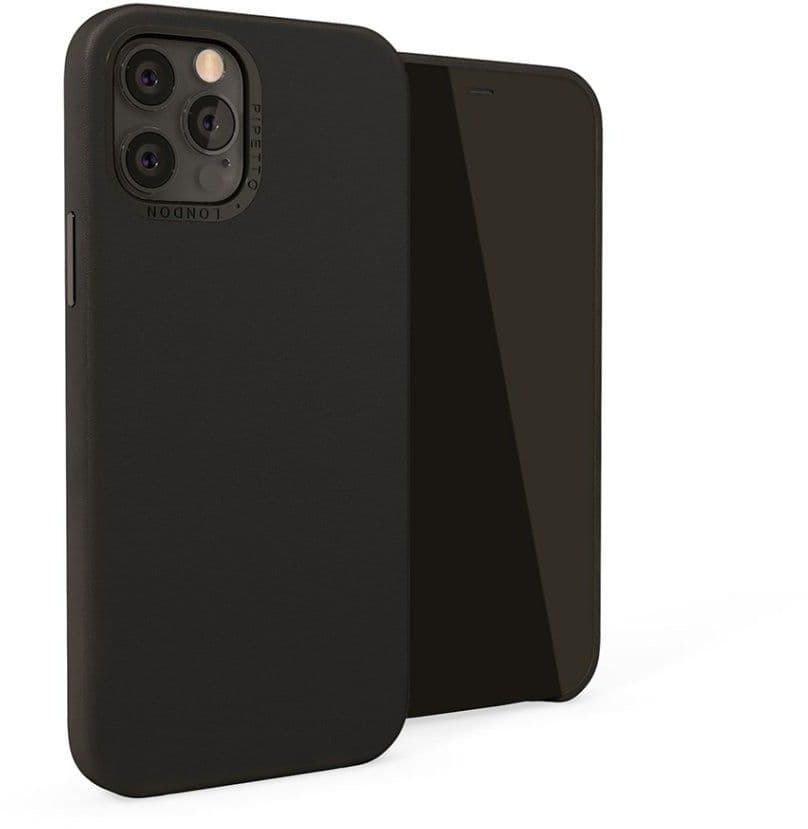 Pipetto Magnetic Leather Case (iPhone 12 mini) - Svart