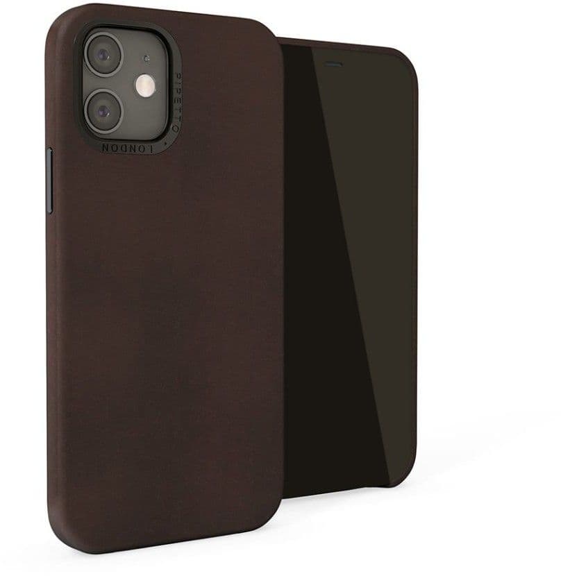 Pipetto Magnetic Leather Case (iPhone 12 mini) - Brun