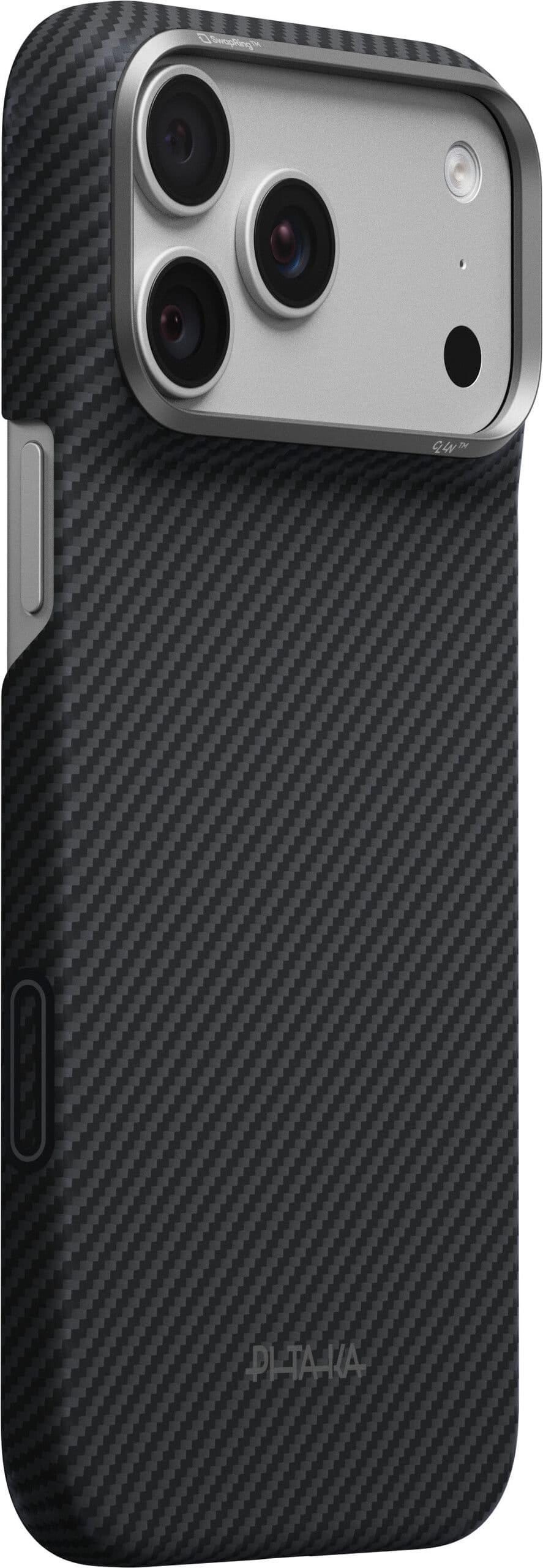 Pitaka Edge Case (iPhone 17 Pro Max/18 Pro Max) - Black/Grey Twill