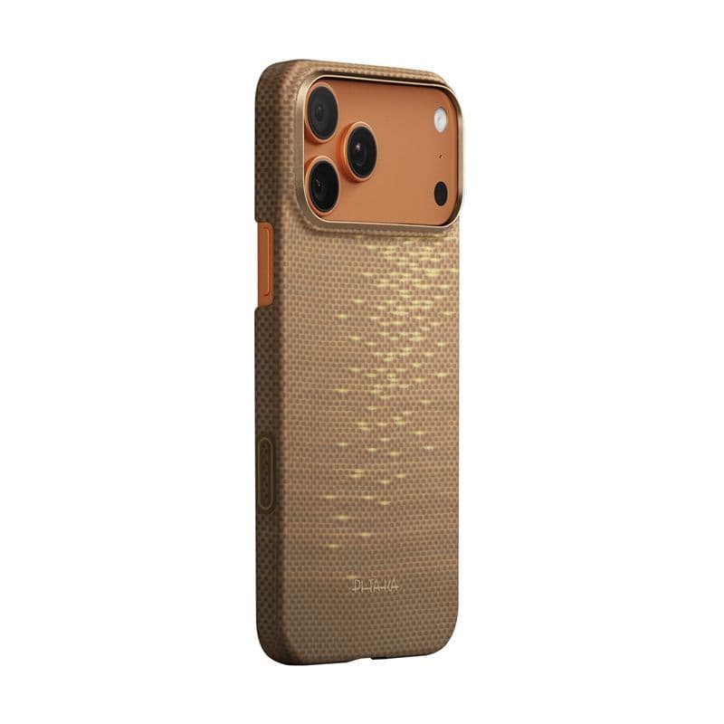 Pitaka Ultra-Slim Case (iPhone 17 Pro) - Golden Glint