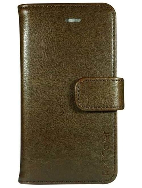 RadiCover Flip-Side Fashion Wallet (iPhone SE3/SE2/8/7/6/6S) - Brun