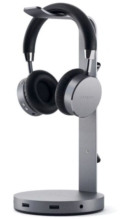 Satechi Aluminium USB Headphone Stand - Grå